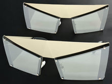 Modern Retro Futuristic Party Raver Style SUNGLASSES Unusual Silver Frame 5275