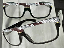 Classic Vintage Retro Hip Hop Rapper Style Clear Lens EYEGLASSES Thick Black Snakeskin Frame 1221