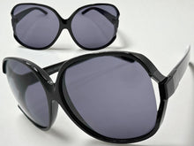 Oversized Exaggerated Classic Vintage Retro Style SUNGLASSES Huge Black Frame 80006