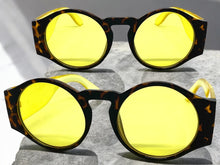 Classic Vintage Retro Style SUNGLASSES Round Tortoise Frame E1370
