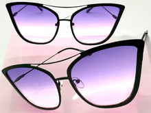 Classic Vintage Retro Cat Eye Style SUNGLASSES Funky Matte Black Frame A305