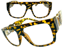 Classic Vintage Retro Hip Hop Rapper Style Clear Lens EYEGLASSES Large Thick Tortoise Frame 5355