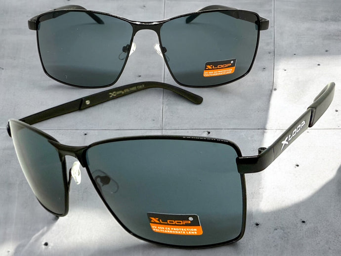 Classic Sporty Modern Stylish Sleek Biker SUNGLASSES Black Frame Dark Lens 1462