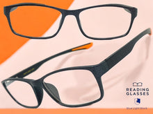 Sleek Contemporary Modern Sporty Style READING GLASSES READERS Gray Frame Lens Strength +1.50