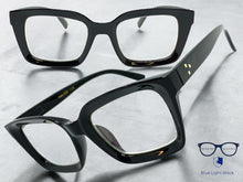 Classic Vintage Retro Style READING GLASSES READERS Black Frame Lens Strength +1.25