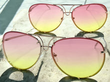 Oversized Exaggerated Vintage Retro Style SUNGLASSES Large Gold Frame 4165