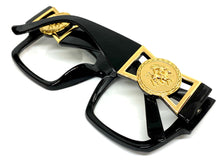 Classic Vintage Retro Hardcore Hip Hop Style Clear Lens EYEGLASSES Large Thick Black Frame 6114