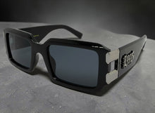 Classic Hardcore Biker Gangster Style LOCS SUNGLASSES Large Thick Black Frame - Dark Lens 91336