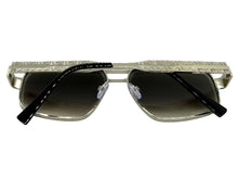 Classic Vintage Retro Luxury Hip Hop Rapper Style SUNGLASSES Square Silver Frame - Gradient Lens E2206