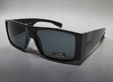 Classic Hardcore Biker Gangster Style LOCS SUNGLASSES Large Thick Black Frame - Dark Lens 91337