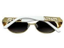 Classic Vintage Retro Luxury Hip Hop Rapper Style SUNGLASSES Oval Gold Frame - Gray Lens 27736