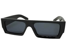 Classic Hardcore Biker Gangster Style LOCS SUNGLASSES X-Large Thick Black Frame - Dark Lens 91321