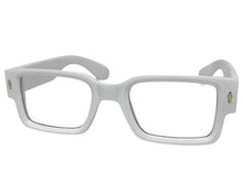 Classic Vintage Retro Style Clear Lens EYEGLASSES Thick Square White Frame 35009