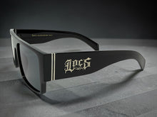 Classic Hardcore Biker Gangster Style LOCS SUNGLASSES Black Frame - Dark Lens 91292