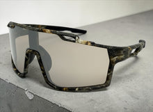 Military Tactical Hunting Fishing Wrap Around Safety SUNGLASSES Large Camouflage Frame - Brown Lens CAMO3