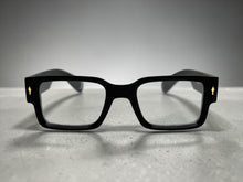 Classic Vintage Retro Style Clear Lens EYEGLASSES Thick Square Black Frame 35009