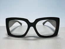 Oversized Classic Vintage Retro Style Clear Lens EYEGLASSES Thick Square Black Frame 81218