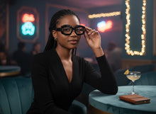 Classy Elegant Modern Retro Style Clear Lens EYEGLASSES Thick Black Optical Frame 24020
