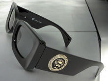 Classic Hardcore Biker Gangster Style SUNGLASSES Black Frame - Dark Lens 5015