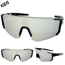 Kids Boys or Girls Retro Sporty Baseball Cycling Wrap Around Style SUNGLASSES Ages 6-13