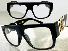 Classic Vintage Retro Hip Hop Rapper Style Clear Lens EYEGLASSES Large Thick Black Frame 5355