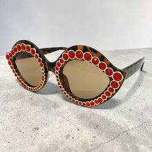 Oversized Exaggerated Classic Retro Cat Eye Style SUNGLASSES Bling Leopard Frame - Beige Lens 8120 (Copy) (Copy)