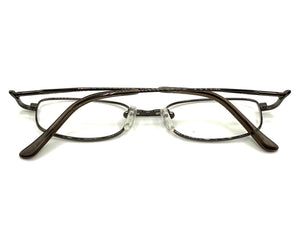 Classy Elegant Modern Style Optical EYEGLASSES Stainless Steel Frame with Magnetic Clip On DV016