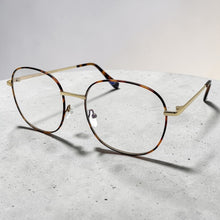 Exaggerated Classic Vintage Retro Style Clear Lens Blue Light Block Computer EYEGLASSES Square Gold Frame 5408
