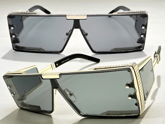 Classic Hardcore Gangster Hip Hop Rapper Pimp Style SUNGLASSES Silver Frame 79004
