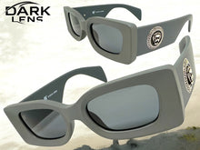 Classic Hardcore Biker Gangster Style SUNGLASSES Gray Frame - Dark Lens 5015