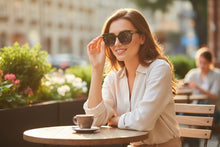 Oversized Exaggerated Vintage Retro Style SUNGLASSES Large Black Frame - Dark Lens 9091
