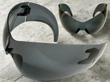 Oversized Space Futuristic Robotic Cyclops Shield Costume Party SUNGLASSES Huge Dark Gray Lens 2170