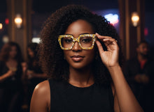 Oversized Exaggerated Funky Artsy Retro Style Clear Lens EYEGLASSES Abstract Optical Frame 69100