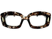 Classy Elegant Modern Retro Style Clear Lens EYEGLASSES Thick Marble Optical Frame 24020