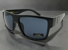 Classic Hardcore Biker Gangster Style LOCS SUNGLASSES Large Black Frame - Dark Lens 91189