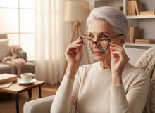 Oversized Vintage Retro Cat Eye Style Clear Lens EYEGLASSES Large Striped Optical Frame 13188