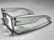 Classic Vintage Retro Style Clear Lens EYEGLASSES Thick Square Gray Frame 35009
