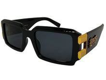 Classic Hardcore Biker Gangster Style LOCS SUNGLASSES Large Thick Black Frame - Dark Lens 91336