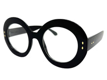 Oversized Vintage Retro Style Clear Lens EYEGLASSES Large Thick Round Black Frame 1765