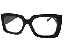 Oversized Classic Vintage Retro Style Clear Lens EYEGLASSES Thick Square Black Frame 81218