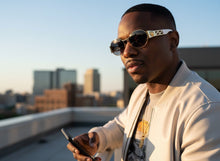 Classic Vintage Retro Luxury Hip Hop Rapper Style SUNGLASSES Oval Gold Frame - Gray Lens 27736