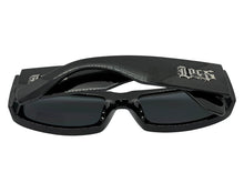 Classic Hardcore Biker Gangster Style LOCS SUNGLASSES Large Thick Black Frame - Dark Lens 91335