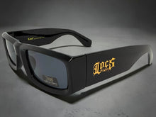 Classic Hardcore Biker Gangster Style LOCS SUNGLASSES Large Thick Black Frame - Dark Lens 91335