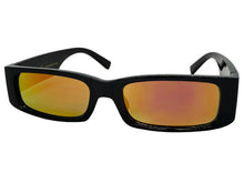 Classic Hardcore Biker Gangster Style LOCS SUNGLASSES Large Thick Black Frame - Gold Lens 91320
