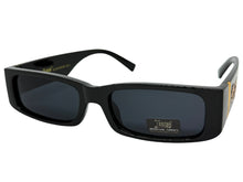 Classic Hardcore Biker Gangster Style LOCS SUNGLASSES Large Thick Black Frame - Dark Lens 91320