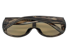 Oversized Modern Retro Shield Style SUNGLASSES Thick Gray Frame - Gray Lens 2466