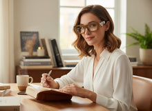 Exaggerated Classic Vintage RETRO Cat Eye Style READING GLASSES READERS Khaki Frame - Lens Strength +1.50