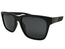 Classic Sporty Driving Fishing POLARIZED SUNGLASSES Large Black Frame - Dark Lens 9086
