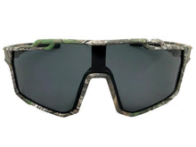 Military Tactical Hunting Fishing Wrap Around Safety SUNGLASSES Large Camouflage Frame - Dark Lens CAMO3