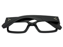 Classic Vintage Retro Style Clear Lens EYEGLASSES Thick Square Black Frame 35009